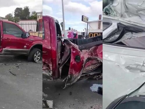 Female Pickup Truck Driver Suffers Epileptic Seizure