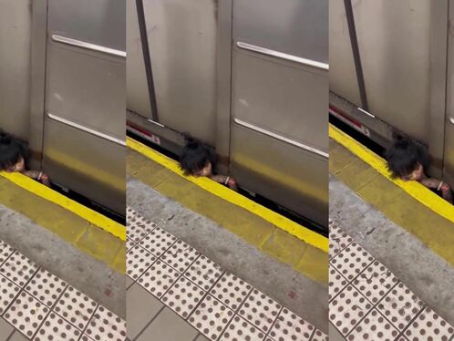 Woman Trapped Between Train And NYC Subway Platform TheYN