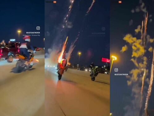 This Guy On A Motorcycle Wants To Die, But He Looks Awesome