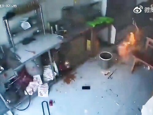 Man's Pants Burned In Kitchen Gas Explosion