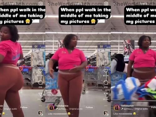 Fat Black Woman Tries To Do IG Live But Gets Interrupted