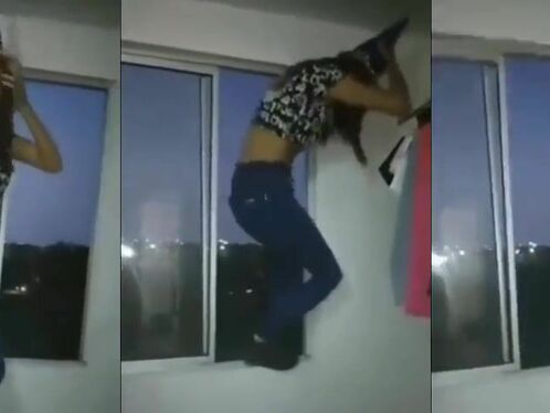 Dancing, Except Not Dancing On A Six-story Window Sill