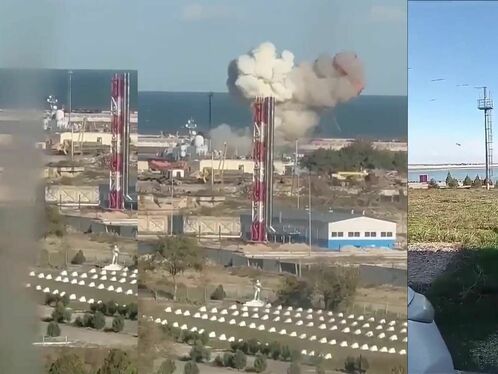 Drone Attacks On Russian Naval Base In Dagestan