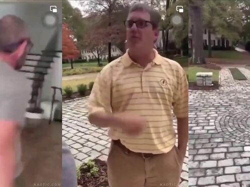 Rich Neighbor Thinks He Can Fight Like A Man