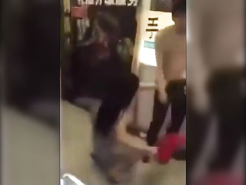 Chinese Girls Topless In Market Fight