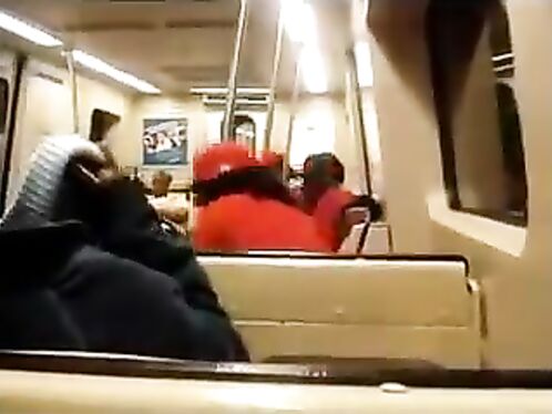 Crazy Black Girl On Public Transport