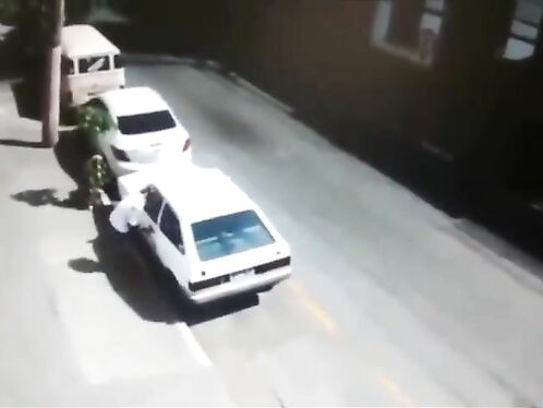 Car Thief Gets Immediate Retribution