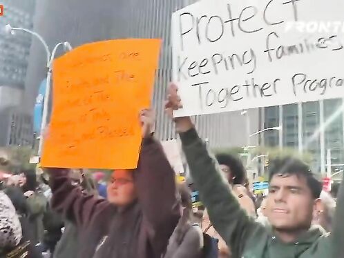 Massive Protest Against Illegal Immigration In New York City