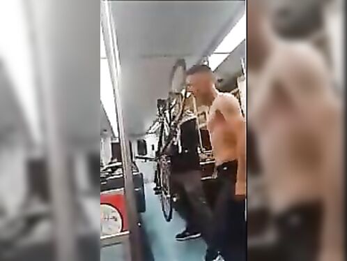 Shirtless Thugs On Subway Punished