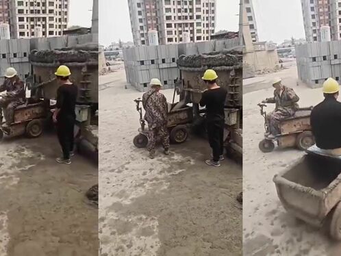 Electric Concrete Wheelbarrow