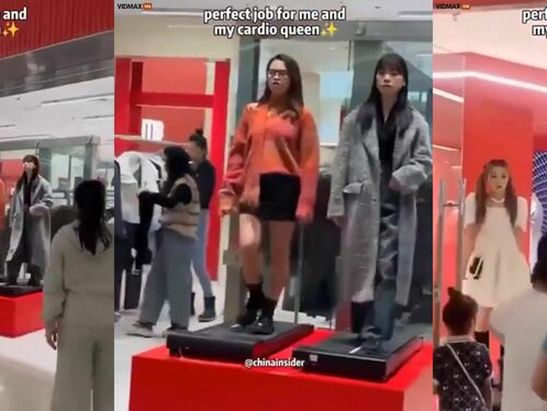 Chinese Clothing Stores Now Use Live Models