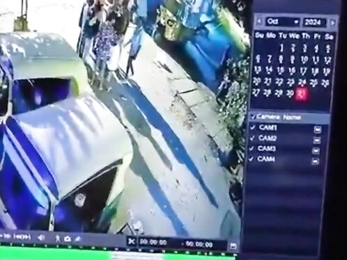 A Few Friends Challenged One Person To Sit On A Large Box Of Fireworks