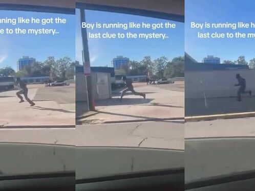 The Internet Is Going Crazy Because This Guy Is Running