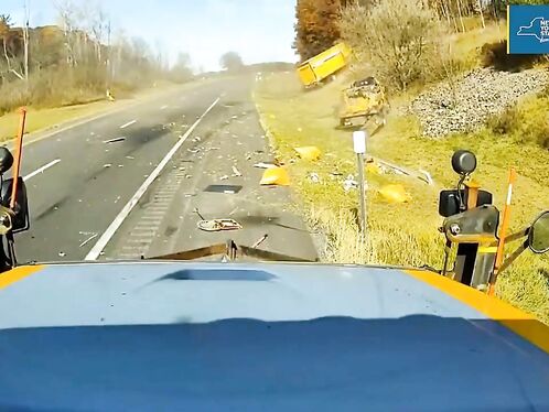 Highway Worker Nearly Hit By Box Truck On Interstate 81