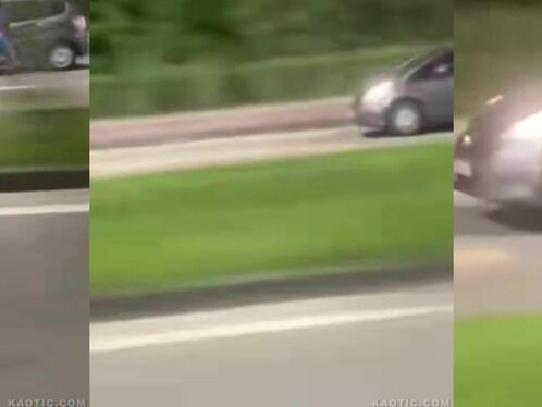 The Criminal Was Dragged Out Of The Car Window And Hung