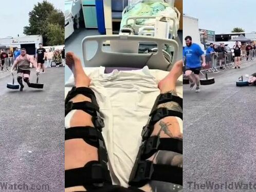 Strongman Competitor Breaks Both Knees