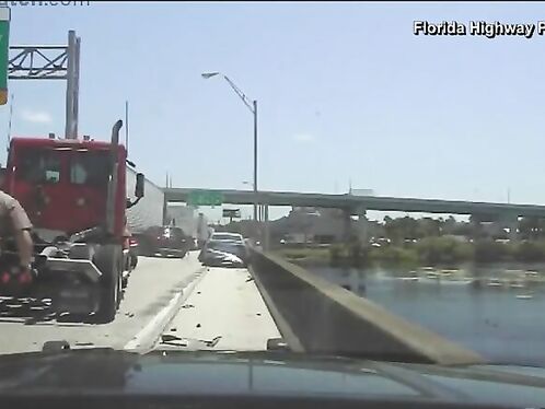 Miami Woman Decides To Jump Off Bridge After Car Chase