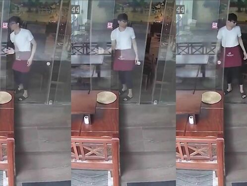 The Glass Door Was Smashed