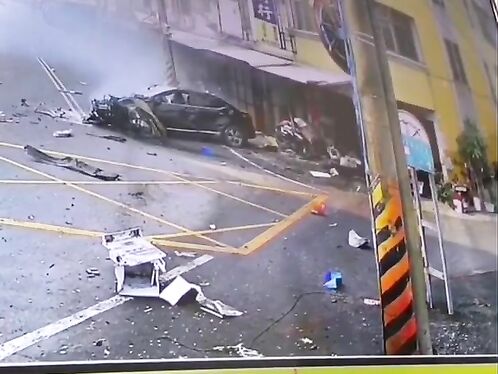 Man Drives Car Into Store