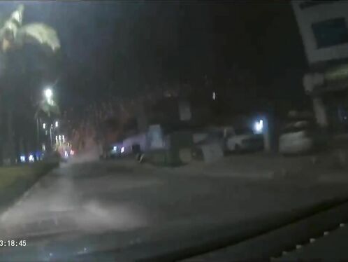 Dashcam Footage Shows Rocket Strikes In Central Israel