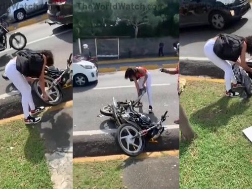 Vengeful Wife Destroys Cheating Husband's New Motorcycle