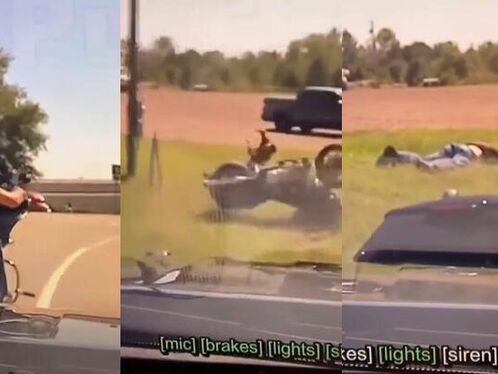 Cyclist Beaten By Police For Not Stopping