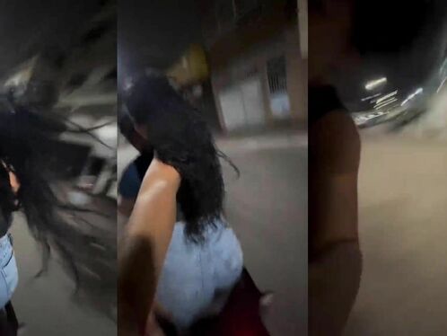 Selfie With Hair Blowing In The Wind