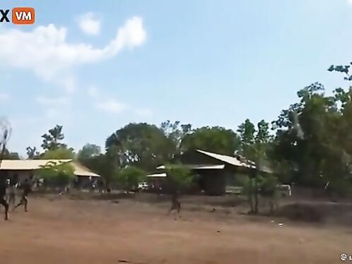 Aboriginal Community Involved In A Spear War