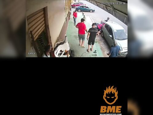 A Woman Suffered Cramps In The Back Seat After The Accident - She Was Not Wearing A Helmet