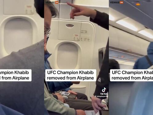 Former UFC Champion Khabib Nurmagomedov Kicked Off Plane