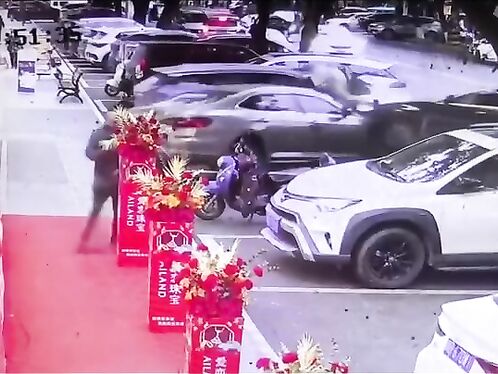 Pedestrians Become Hood Ornaments