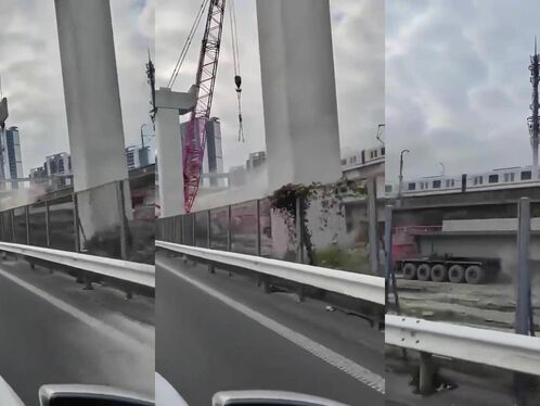 When The Crane Is Lifting An Overweight Load, It Is Too Close To The Moving Track