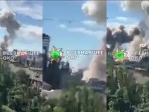 Russian Missile Hits Skyscraper