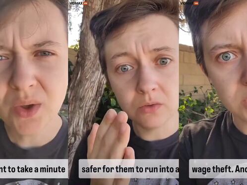 Liberal White Woman Claims Looters Are Stealing From Wildfire Victims