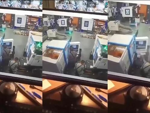Worker Hit In The Head By His Own Machine