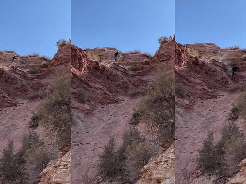 Mountain Biker Sprains Neck, Crashes Headfirst Into Hill