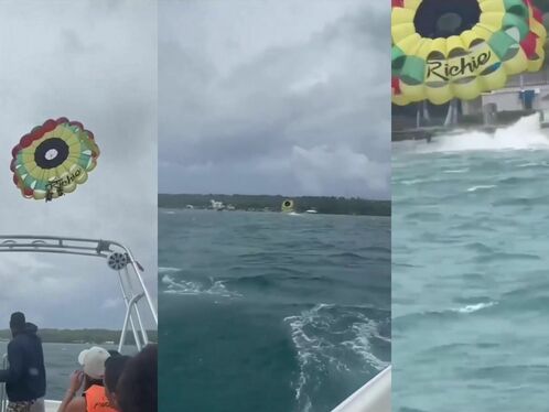 Couple Suffer Serious Fall On Beach After Paragliding Line Breaks