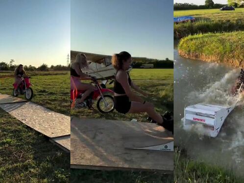 Pulling Someone Up A Ramp With An Off-road Vehicle