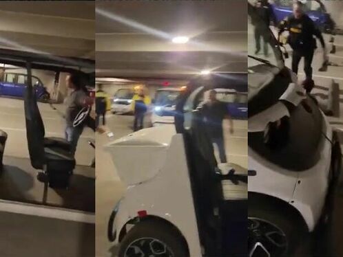 This Guy Regrets Trying To Steal That Golf Cart