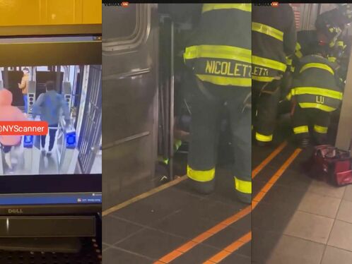 Horrifying Footage Shows Man Being Pushed In Front Of Train