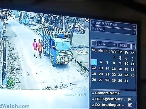 Two Girls Hit By Unsuspecting Truck Driver