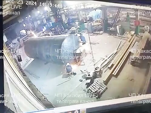 A Man Was Welding A Large Tank When It Exploded In His Face And He Died