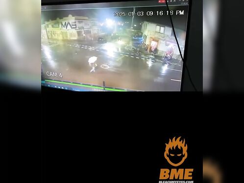 Pedestrian Killed While Crossing Road With Umbrella