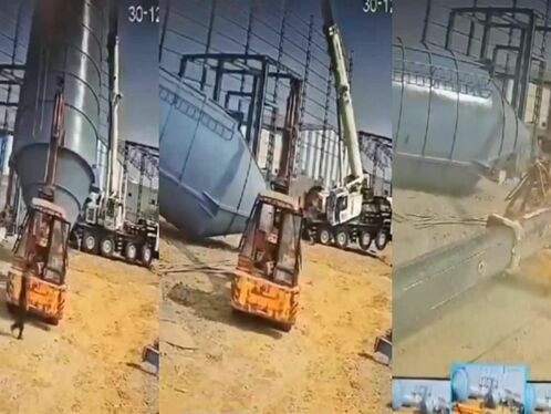Crane Collapses, Crushes Machine Operator, Kills Him