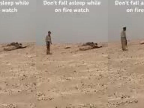 The Soldiers Were So Tired That Even The Sound Of Gunfire Could Not Wake Them Up.