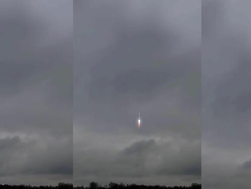 Russian Rocket Continues To Fly After Being Struck By Lightning RCrazyFu