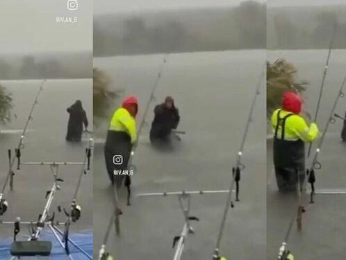 Two Fools Fishing In A Thunderstorm