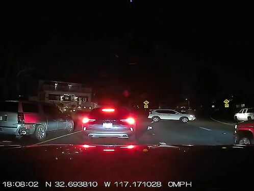 Driver Driving The Wrong Way On A One-way Street