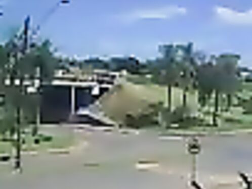 The Man Was Forced To Jump Off An Overpass After The Truck He Was Driving Exploded.