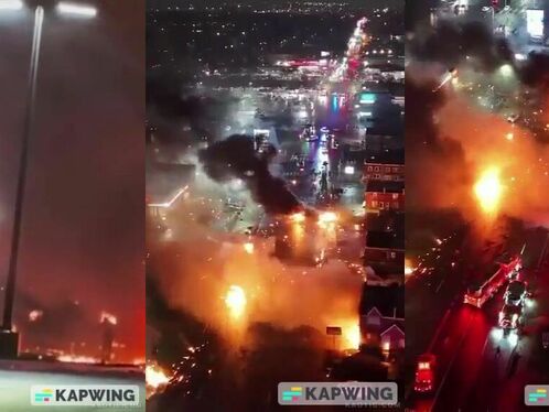 Helicopter Crash In Philadelphia Kills Multiple People, One Person On Fire